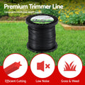 Giantz 100M Whipper Snipper Line 2.4mm Star Nylon Black