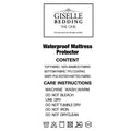 Giselle Bamboo Mattress Protector DOUBLE Waterproof