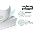 Giselle Bamboo Mattress Protector Single White Waterproof