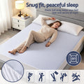 Giselle Cooling Mattress Protector Queen Waterproof Deep Pocket