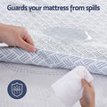 Giselle Cooling Mattress Protector Waterproof Single Deep Pocket