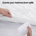 Giselle Waterproof Mattress Protector DOUBLE Quilted Cotton