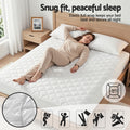 Giselle Waterproof Mattress Protector DOUBLE Quilted Cotton