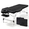 Zenses Massage Table 70cm Portable 2 Fold Aluminium Beauty Bed Black