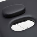 Zenses Massage Table 75cm Portable 2 Fold Aluminium Black