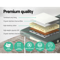 Zenses Massage Table 55cm 2 Fold Portable Aluminium Grey