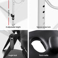 Zenses Massage Table 60cm 3 Fold Portable Aluminium Black Beauty