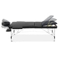 Zenses Massage Table 75cm 3 Fold Portable Aluminium Beauty Bed