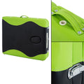 Zenses Massage Table 75cm 3 Fold Portable Aluminium Green