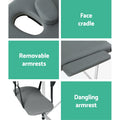 Zenses Massage Table 75cm Portable 3 Fold Aluminium Grey