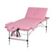 Zenses Massage Table 85cm 3 Fold Portable Aluminium Pink