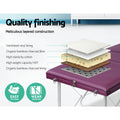 Zenses 75cm Portable 3 Fold Massage Table Aluminium Beauty Bed