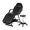 Zenses 3-Fold Massage Table Adjustable Salon Bed Black