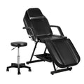Zenses 3-Fold Massage Table Adjustable Salon Bed Black