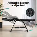 Zenses 3-Fold Massage Table Adjustable Salon Bed Black