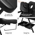 Zenses 3-Fold Massage Table Adjustable Salon Bed Black