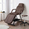 Zenses Massage Table 3-Fold Adjustable Brown Salon Bed Chair
