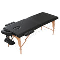 Zenses Massage Table 70cm 2 Fold Portable Waxing Black