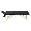 Zenses Massage Table 70cm 2 Fold Portable Waxing Black