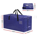 Artiss Moving Bags 5 Pack Heavy Duty Waterproof Blue Large