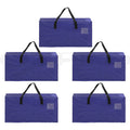 Artiss Moving Bags 5 Pack Heavy Duty Waterproof Blue Large