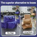 Artiss Moving Bags 5 Pack Heavy Duty Waterproof Blue Large