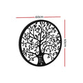Artiss Metal Wall Art Tree of Life Leaf Round Frame Hanging Decor
