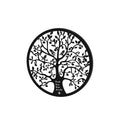 Artiss Metal Wall Art Tree of Life Leaf Round Frame Hanging Decor
