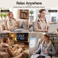 Livemor Neck Massager with Heat Pillow Shiatsu Shoulder Back Massager Pain Relief Tissue Kneading