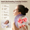 Livemor Neck & Shoulder Massage Pillow with Heat, Cordless 4D Kneading Massager for Home & Office