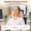 Livemor Neck & Shoulder Massage Pillow with Heat, Cordless 4D Kneading Massager for Home & Office