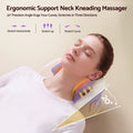 Livemor Neck & Shoulder Massage Pillow with Heat, Cordless 4D Kneading Massager for Home & Office
