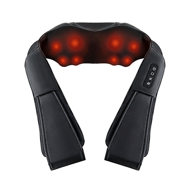 Livemor Neck Massager 8 Nodes Heated Electric Shiatsu