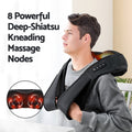 Livemor Neck Massager 8 Nodes Heated Electric Shiatsu