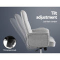 Artiss Grey Fabric Office Chair Computer Desk Chair