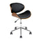 Artiss Wooden Office Chair Leather Black