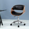 Artiss Wooden Office Chair Black Leather Seat