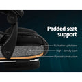 Artiss Executive Office Chair Black Leather Footrest