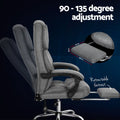 Artiss Office Chair Footrest Grey Executive