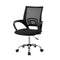 Artiss Mesh Office Chair Mid Back Black