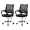 Artiss Mesh Office Chair Mid Back Black 2 Pack