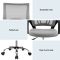 Artiss Mesh Office Chair Mid Back Grey
