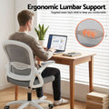 Artiss Mesh Office Chair Computer Gaming Desk Chairs Work Study Mid Back Grey