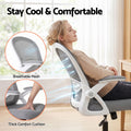 Artiss Mesh Office Chair Computer Gaming Desk Chairs Work Study Mid Back Grey
