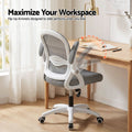 Artiss Mesh Office Chair Computer Gaming Desk Chairs Work Study Mid Back Grey