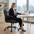Artiss Executive Office Chair Mid Back Brwon