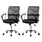 Artiss Mesh Office Chair Mid Back Black 2 Pack