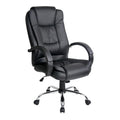 Artiss Executive Office Chair Leather Black Tilt
