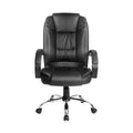 Artiss Executive Office Chair Leather Black Tilt