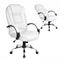 Artiss Executive Office Chair Leather Tilt White